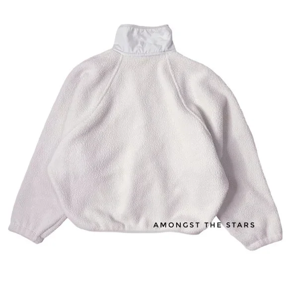 Free People Movement Hit The Slopes Salt Water Blue Grey Fleece Jacket - Picture 11 of 12